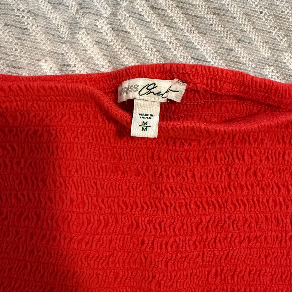 Express Red Tube Top - Picture 2 of 2